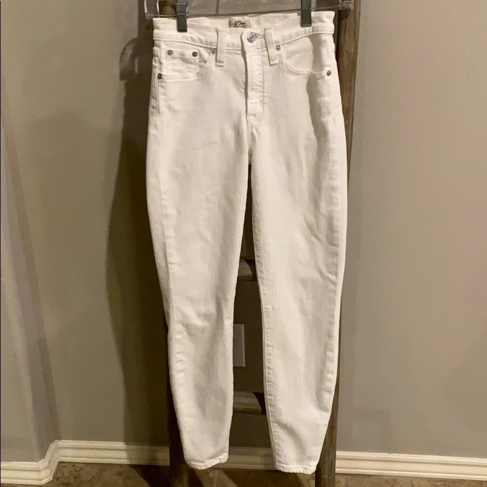J Crew 9” High Rise Toothpick Skinny Jeans